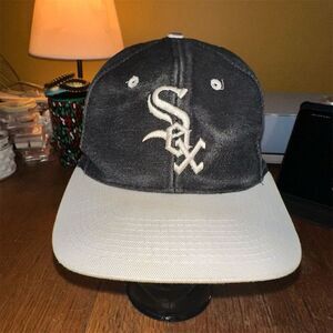 Vintage Chicago White Sox Snapback Cap Black MLB Baseball Hat
